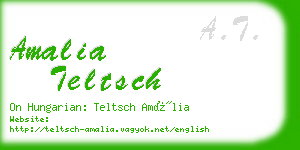 amalia teltsch business card
